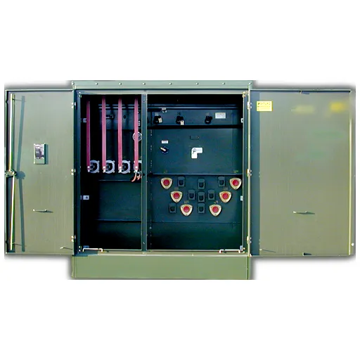 Internal Components of a Pad-Mounted Transformer